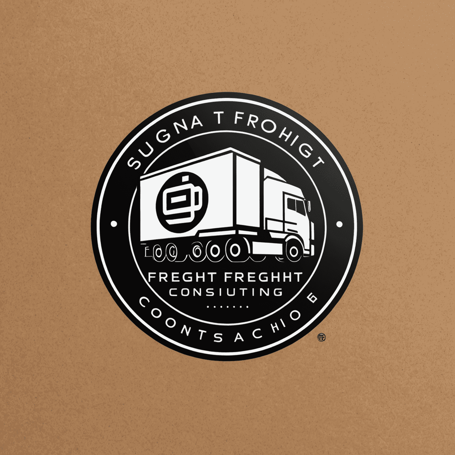 Digital Freight Optimization Consulting & Techno logo - A modern, sleek design incorporating elements of logistics and technology