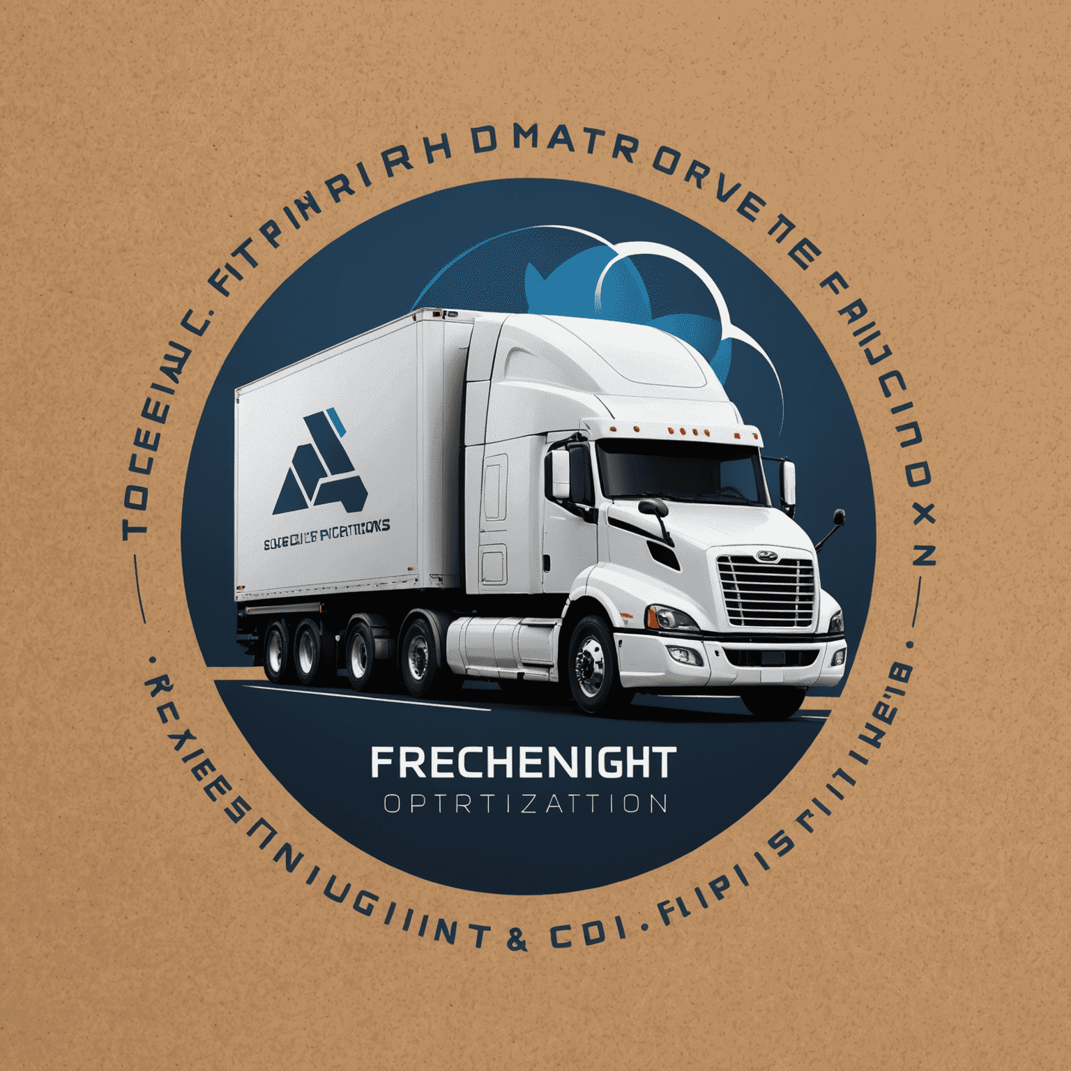 Digital Freight Optimization Consulting & Techno logo - A modern, sleek design incorporating elements of logistics and technology